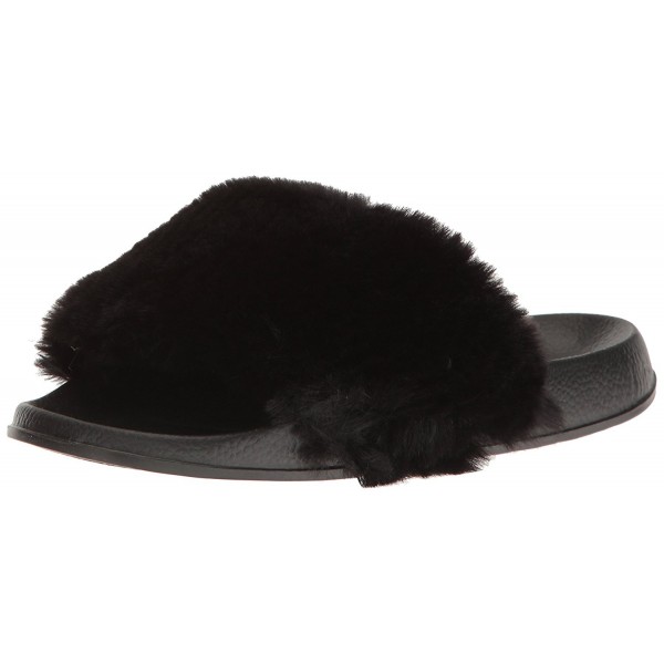 Women's Furby Slide Sandal - Black - C417XWH4Q9S