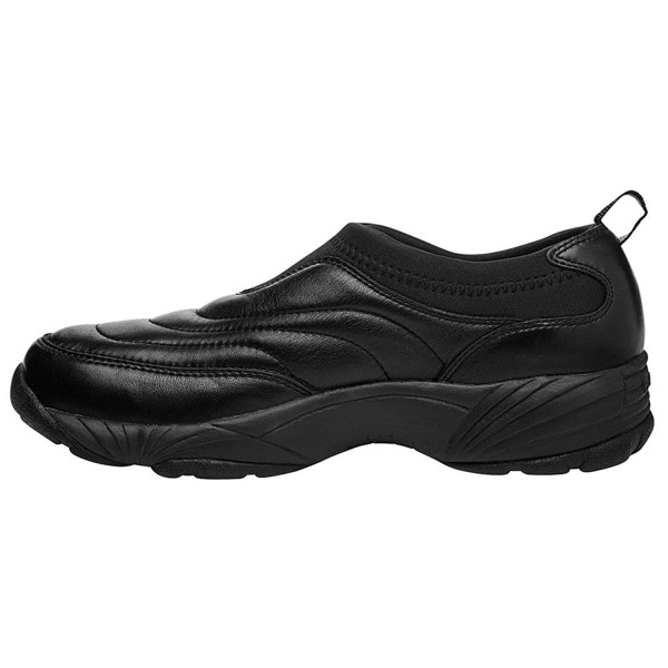 Propet Men's M3850 Washable Moc Walking Shoe - Black Leather - CW184QMCILT