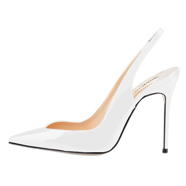 slingback shoes white