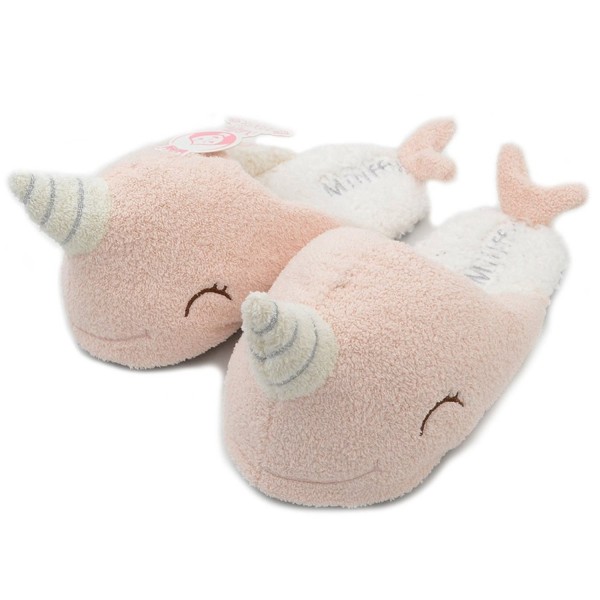 Millffy Adorable Narwhal Slippers Unicorn