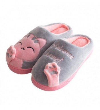 JadeRich Pattern Fleece Winter Slippers