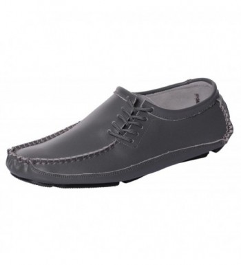 CAIHEE Leather Loafers Driving Moccasins