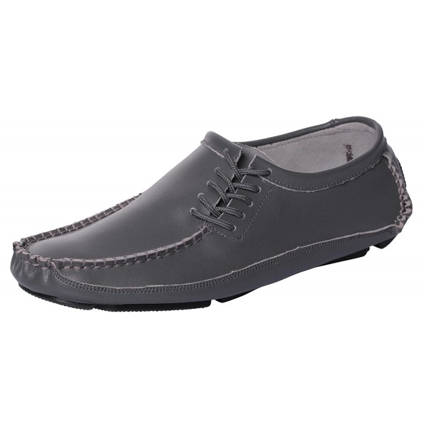 CAIHEE Leather Loafers Driving Moccasins