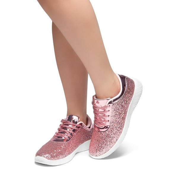 pink metallic sneakers