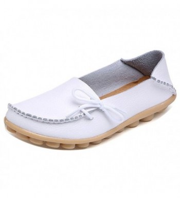 LONSOEN Moccasin Driving Casual Leather