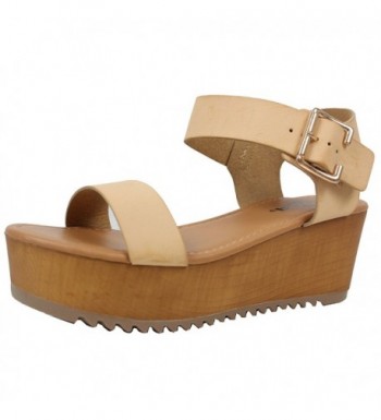 Soda Womens Ankle Flatform Sandal