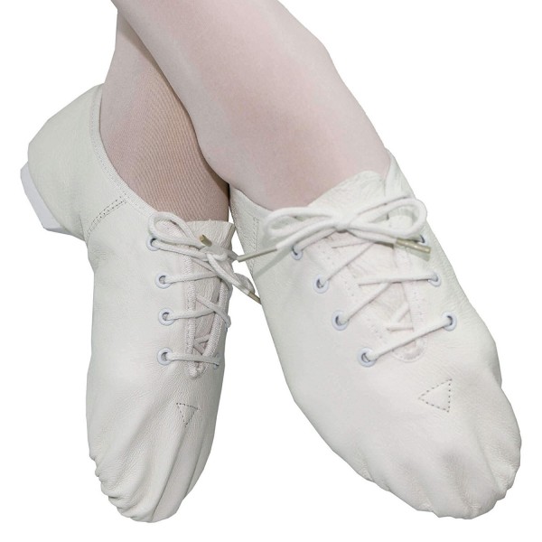 Danzcue Womens White Leather Shoes