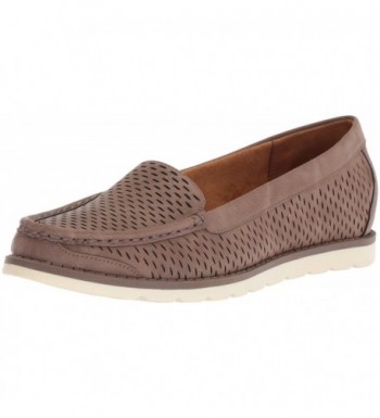 NATURAL SOUL Womens Loafer Taupe