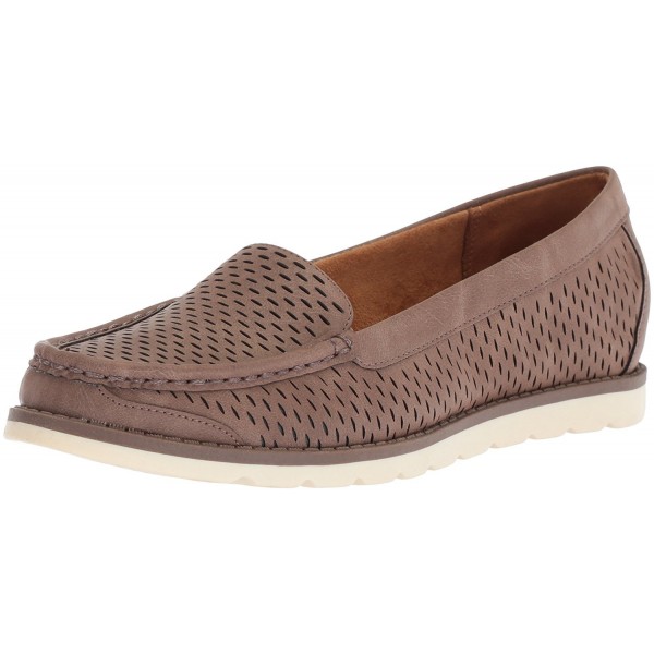 NATURAL SOUL Womens Loafer Taupe