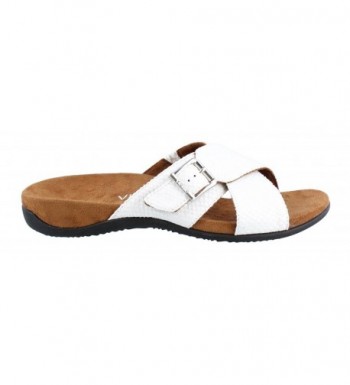 Vionic Orthaheel Womens Sandal White Snake