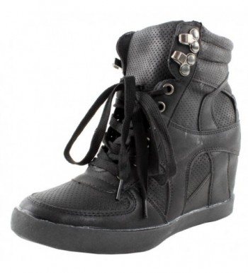 Top Moda Womens Wedge Sneakers