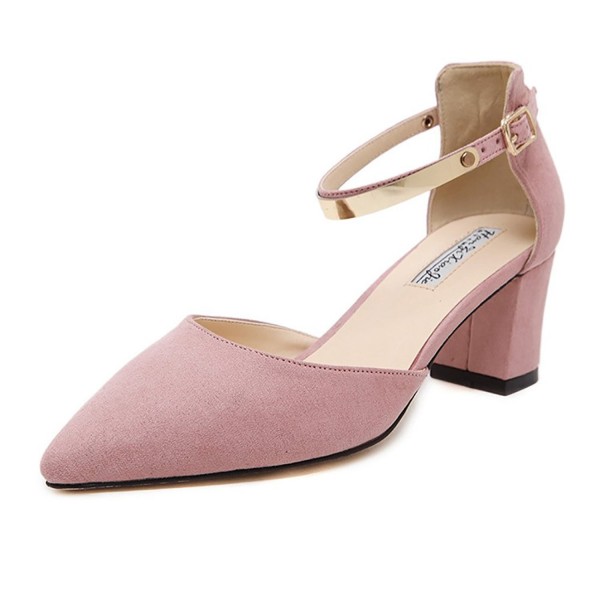 Women's Ankle Strap Block Heel Casual 