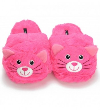 Let at læse lure Rektangel Women's Cozy Slip On Pink Animal Cat House Indoor Slippers - C7185QDUR9A