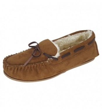 Womens Suede Loafer Moccasins Chestnut