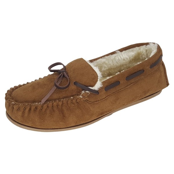 Womens Suede Loafer Moccasins Chestnut