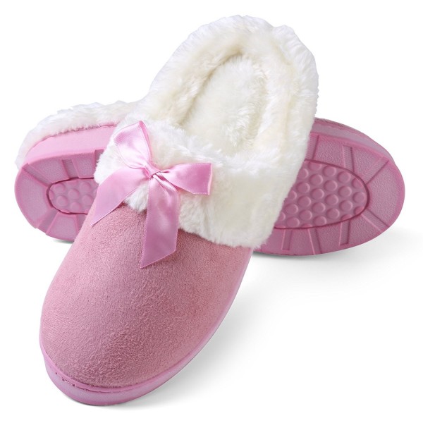 Aerusi Womens Fleece Memory Slipper