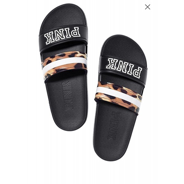 victoria secret black slippers