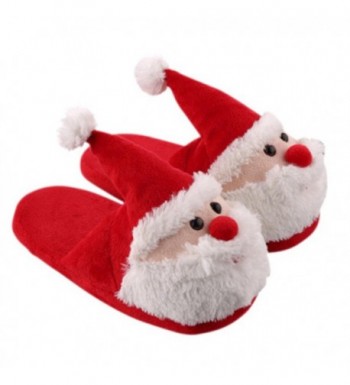 Tinksky Christmas Santa Slippers Winter