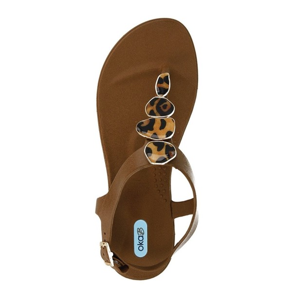 Sandal Toffee Leopard Strand OkaB