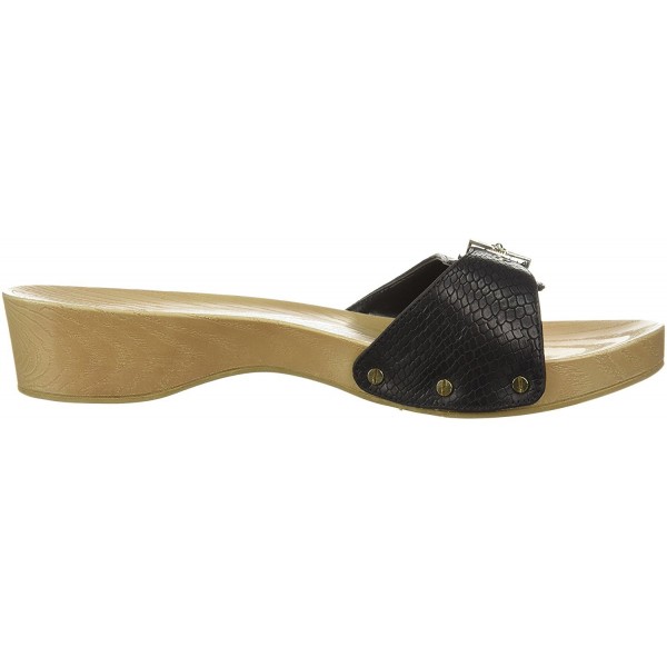 snake print slide sandals