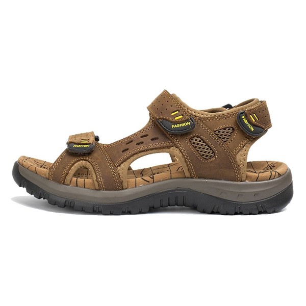 AGOWOO Womens Leather Hiking Sandals