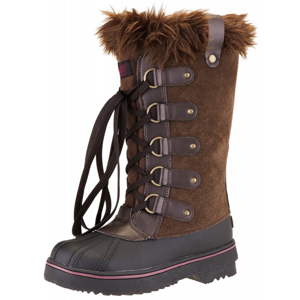 Women's Jeanie Waterproof Tall Winter Snow Boot - Brown - CN12MYW62X9