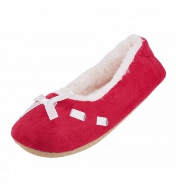 MIXIN Womens Ballet Velvet Slippers