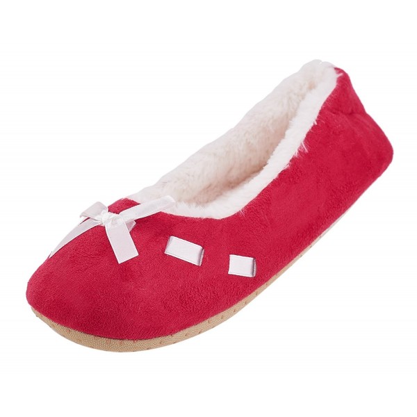 MIXIN Womens Ballet Velvet Slippers