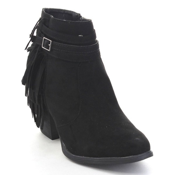 dollhouse Demeanor Womens Fringe Booties