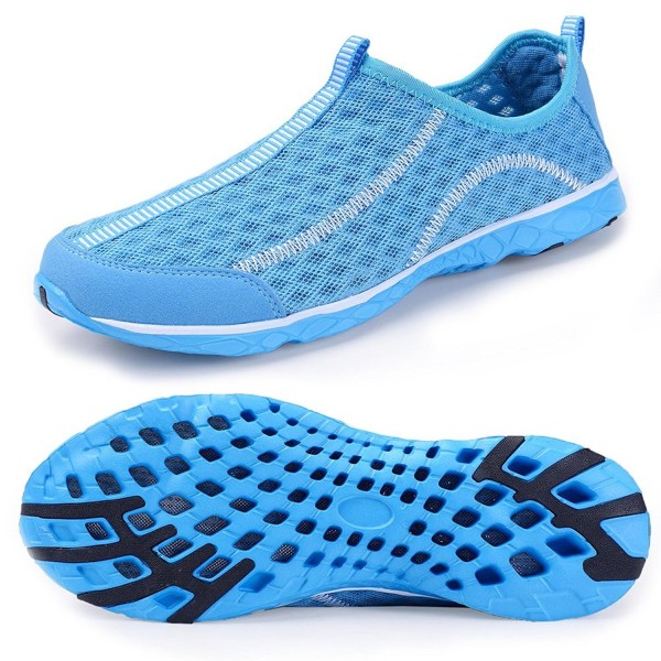 Water Shoes Mens Quick Drying Aqua Shoes Beach Pool Shoes Mesh Slip On ...