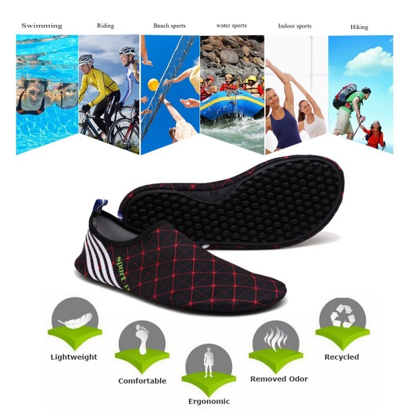 Water Shoes Mens Womens Beach Swim Shoes Quick-Dry Aqua Socks Pool ...