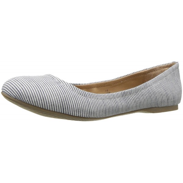 Women's Ovalia Ballet Flat - Blue - C71888Q4MT2