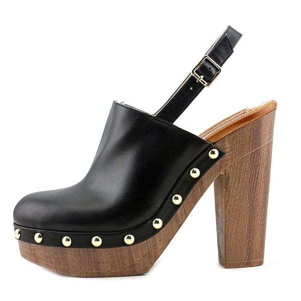 flat mules with ankle strap