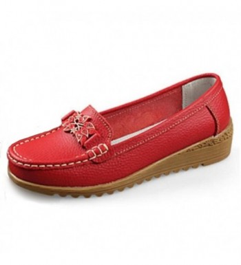 Loafers Leather Oxford Walking Anti Skid