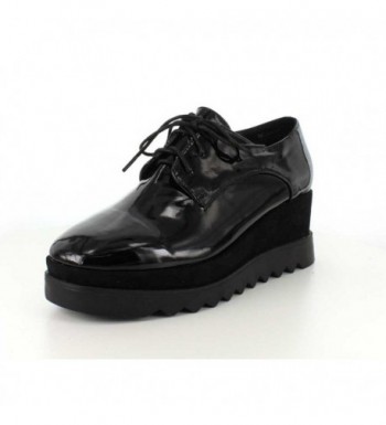 Wanted Womens Patent Beckham Oxford