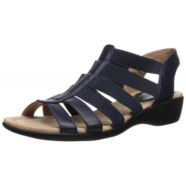 Women's Toni Flat Sandal - Navy - CG186H7KUK3