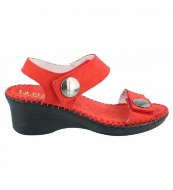 Women's Abigail Mid Heel Sandal - Red Nubuck - CS11GZOYARF