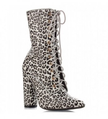 CAPE ROBBIN Fashion Booties Leopard