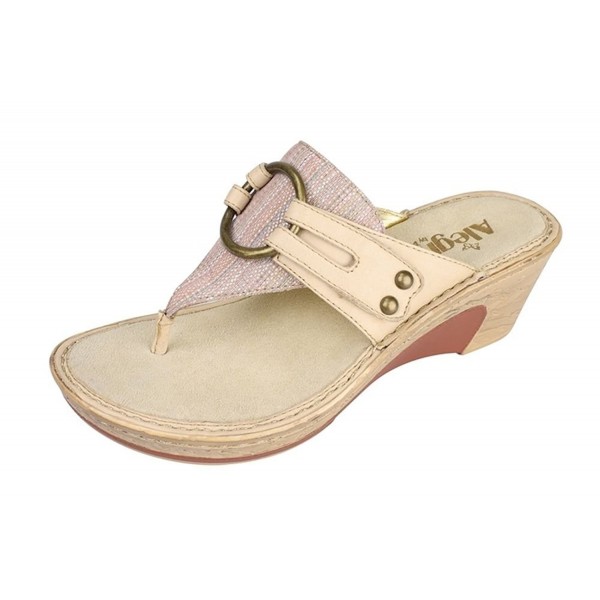 Alegria Womens Wedge Sandal Naturally