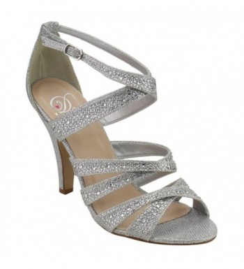 Delicious rhinestone glitter crossing sandals