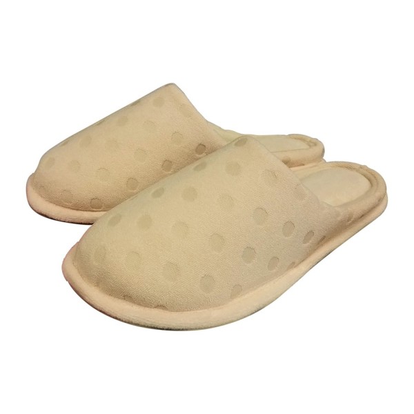 Dearfoams Womens Polka Slippers Brulee