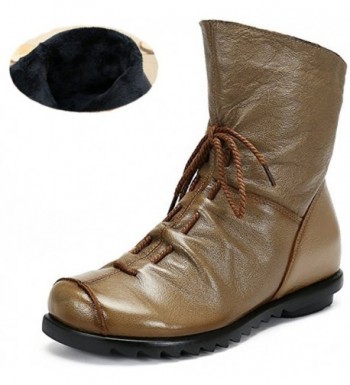 Fashiontown Womens Handmade Leather Mid Calf