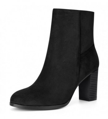 Allegra Womens Round Stacked Booties