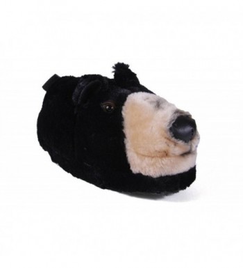 9007 4 Black Large Animal Slippers