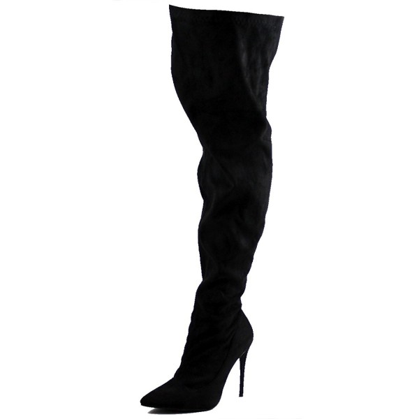 Womens Fashion Pointed Stretch Stiletto