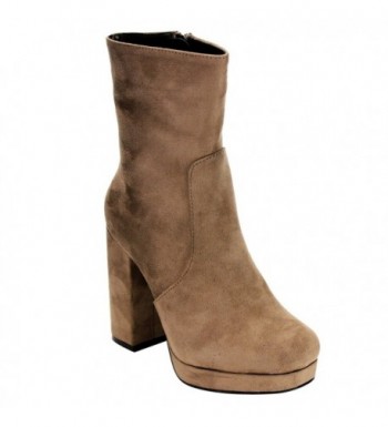 Beston Womens Wrapped Platform Booties