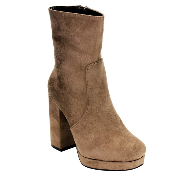 Beston Womens Wrapped Platform Booties