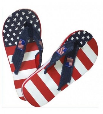Mens American Flag Flip Sandals