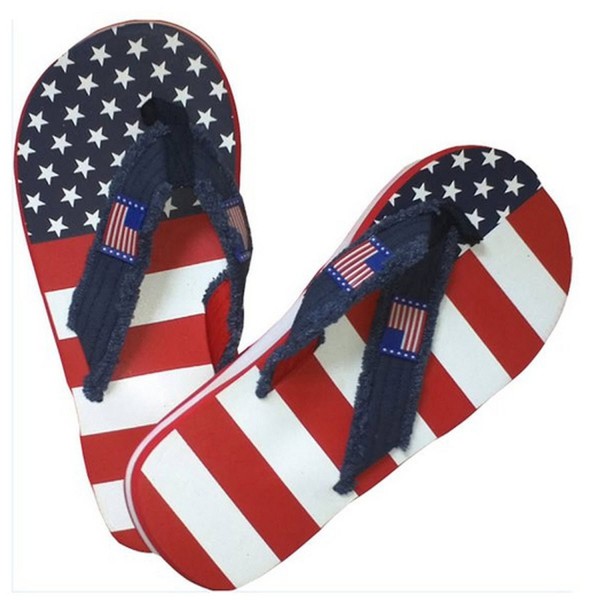 Mens American Flag Flip Sandals