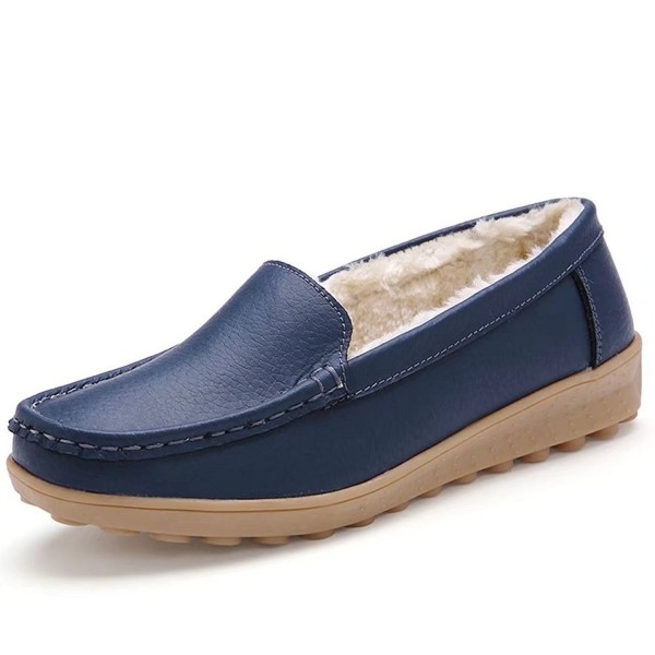CIOR Leather Casual Moccasin Slippers